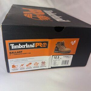 Timberland PRO Ballast 6” Comp Toe Work Boots Brown Mens 10.5 Wide Anti-Fatigue